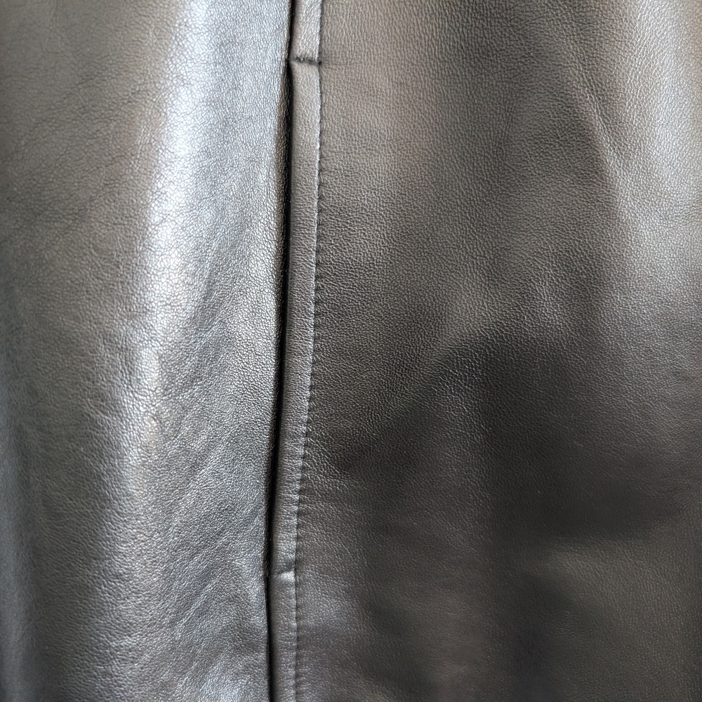 Pendleton Wool Leather Black Full Zip Cardigan Kn… - image 6